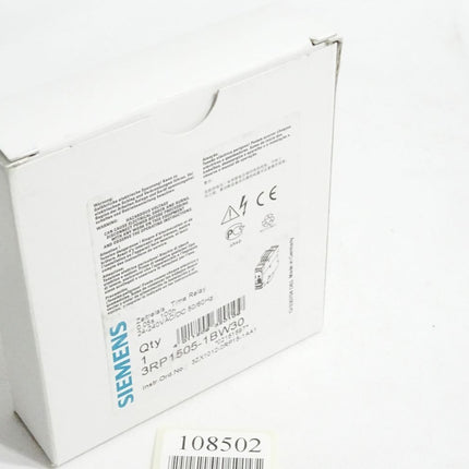 Siemens Zeitrelais 0.05s...100h 3RP1505-1BW30 / Neu OVP