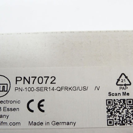 Ifm electronic PN7072 PN-100-SER14-QFRKG/US/ /V Drucksensor mit Display / Neu OVP