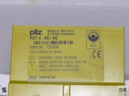 PILZ PST 4  6S / 4Ö PST 4  / Ident-Nr.: 720309  / 230VAC 12 VA 50-60Hz