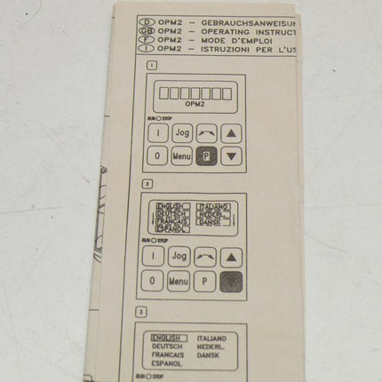 Siemens 6SE3190-0XX87-8BF0 OPM-Clear Test Display 6SE3 190-0XX87-8BF0 E: B