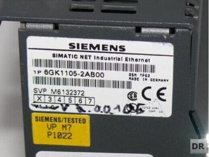 Siemens 6GK1105-2AB00 / 6GK1 105-2AB00 OPTICAL SWITCH NET TP62 / E:02 V2.0.0.1