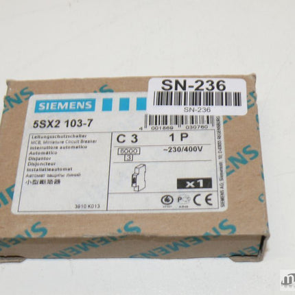 NEU-OVP Siemens 5SX2103-7 Leitungsschutzschalter 5SX2 103-7