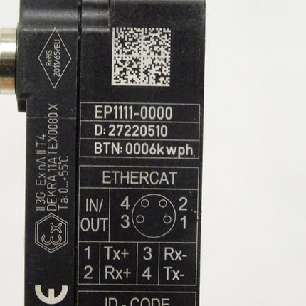 Beckhoff EP1111-0000  EtherCAT Box ID-Switch / Neu