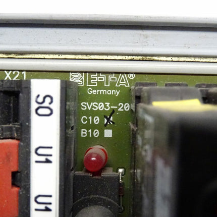 E-T-A ETA SVS03-20 (WAGO) ETA P10-A12-A50-DC24V/10A Signalbrücken