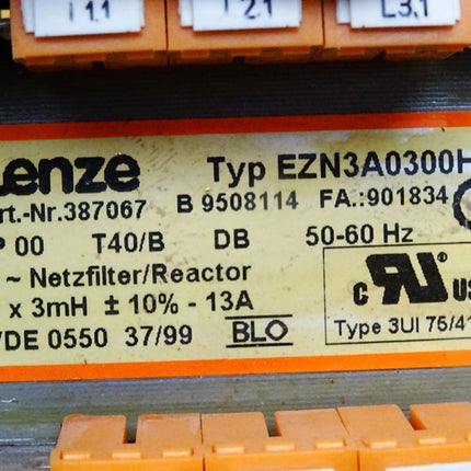 Lenze EZN3A0300H013 387067 Netzfilter/Reactor