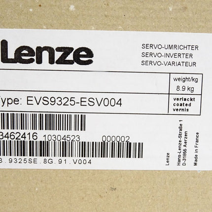 Lenze Servo-Umrichter 5.5kW 13462416 EVS9325-ESV004 / Neu OVP versiegelt