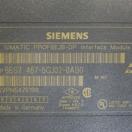 Siemens Simatic Profibus-DP 6ES7467-5GJ02-0AB0 / 6ES7 467-5GJ02-0AB0