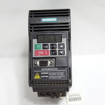 Siemens Micromaster 6SE9212-8BA40 0.75HP 550W