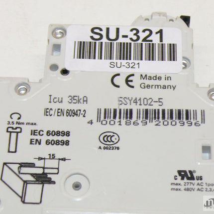 Siemens 5SY41 MCB A2 Sicherungsautomat Schaltautomat 5SY41MCBA2