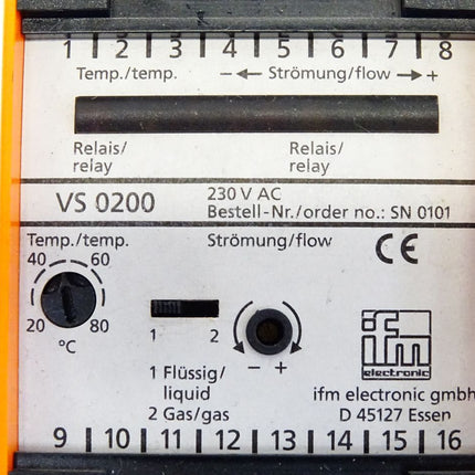 Ifm electronic VS0200 SN0101 Auswerteeinheit für Strömungssensoren