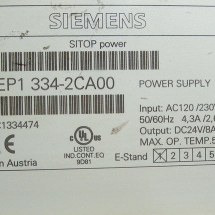 Siemens Sitop Power 6EP1334-2CA00