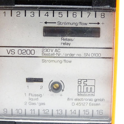 Ifm electronic VS0200 SN0100 Auswerteeinheit für Strömungssensoren