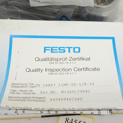 Harting Han-DD 72F Crimp Terminal Connector for Festo Ventilinsel Typ. 02-B / Neu