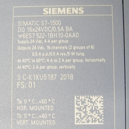 Siemens S7-1500 6ES7522-1BH10-0AA0 6ES7 522-1BH10-0AA0 / Neu OVP