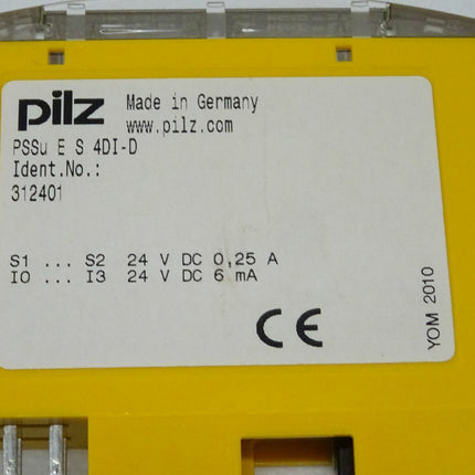 Pilz PSSu E S 4DI-D Elektronikmodul 312401