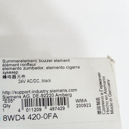 Siemens Summerelement 8WD4420-0FA / Neu OVP