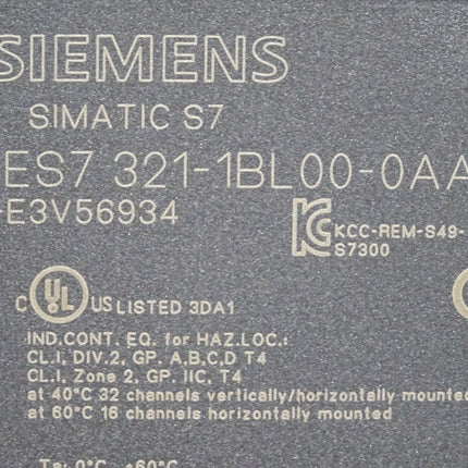 Siemens S7-300 SM321 6ES7321-1BL00-0AA0 6ES7 321-1BL00-0AA0