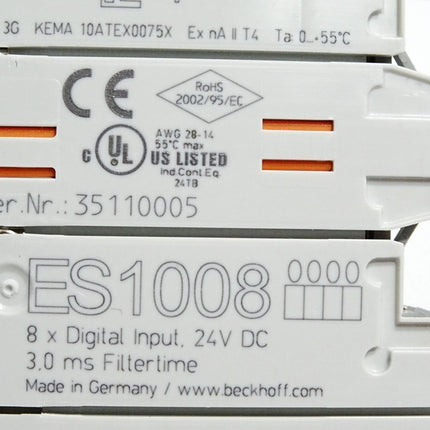 Beckhoff ES1008 digitale Eingangsklemme