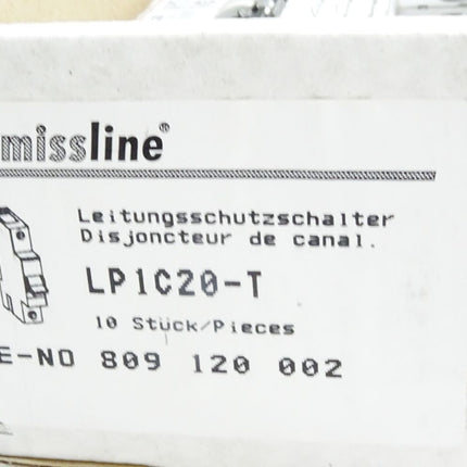 ABB Smissline Leitungsschutzschalter LP1 C20 LP1C20-T / Inhalt:10 Stück / Neu OVP