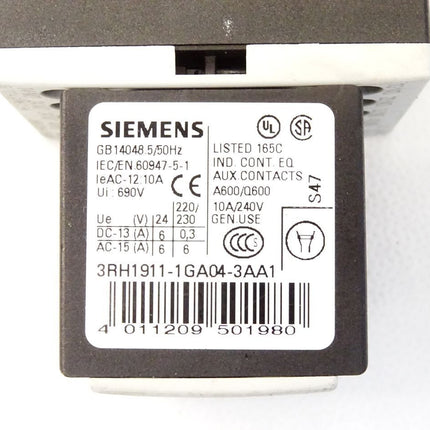 Siemens Hilfsschütz 3RH1244-1BB40