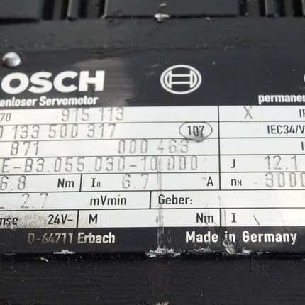 Bosch Bürstenloser Servomotor 0133500317 SE-B3.055.030-10.000 3000min-1