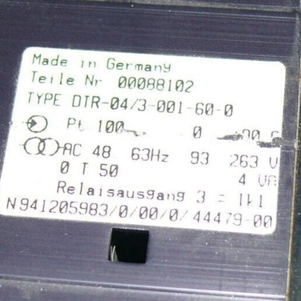 Eisenmann DTR-04/3-001-60-0 Relais, Controller Teile-Nr. 00088102