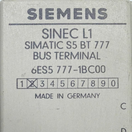 Siemens 6ES5777-1BC00 Simatic S5 6ES5 777-1BC00 Sinec L1