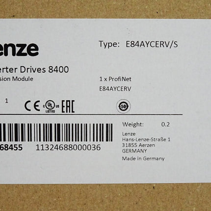 Lenze Inverter Drives 8400 Extension Module 13568455 E84AYCERV/S / Neu OVP versiegelt