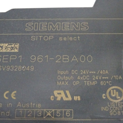 Siemens Sitop Select 6EP1961-2BA00 / 6EP1 961-2BA00 E:4