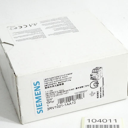 Siemens leistungsschalter 3RV1021-1AA10 / Neu OVP