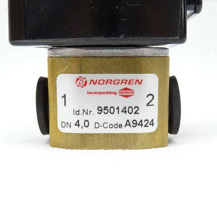 Norgren 9501402 Ventil DN 4,0 / D: A9424 + 0800 24V / 18W NEU