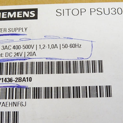 Siemens Sitop PSU300S 6EP1436-2BA10 6EP1 436-2BA10 / Neu OVP