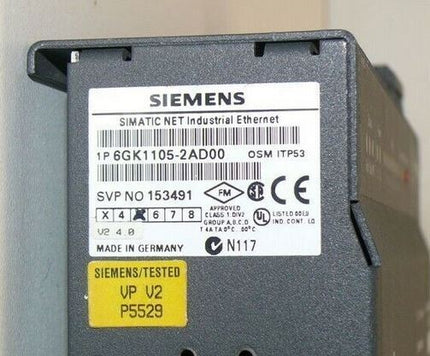 Siemens 6GK1105-2AD00 / 6GK1 105-2AD00 OPTICAL SWITCH NET TP53 / V2.3.0