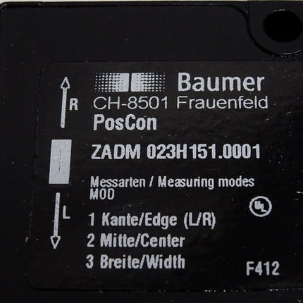 Baumer Kantensensor ZADM 023H151.0001 / Neu OVP