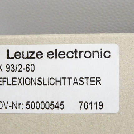 Leuze electronic Reflexionslichttaster RK93/2-60 50000545 / Neu OVP