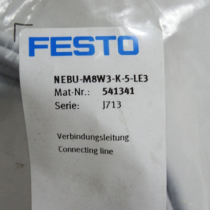 Festo 541341 Verbindungsleitung NEBU-M8W3-K-5-LE3 / Neu OVP