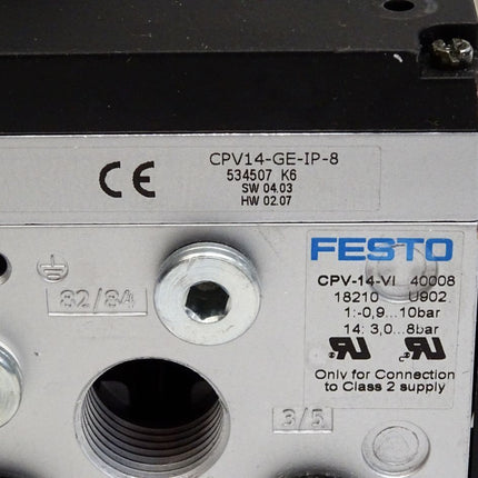 Festo Ventilinsel CPV14-GE-IP-8 534507 CPV-14-VI 18210