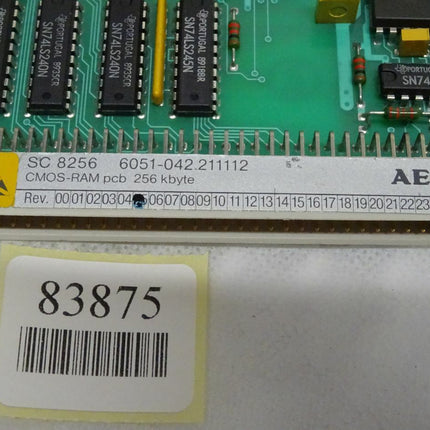 AEG SC8256 6051-042.211112 CMOS-RAM pcb 256 kbyte