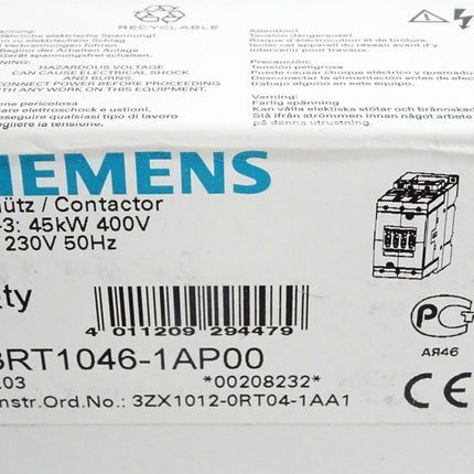 Siemens Schütz 3RT1046-1AP00 / Neu OVP