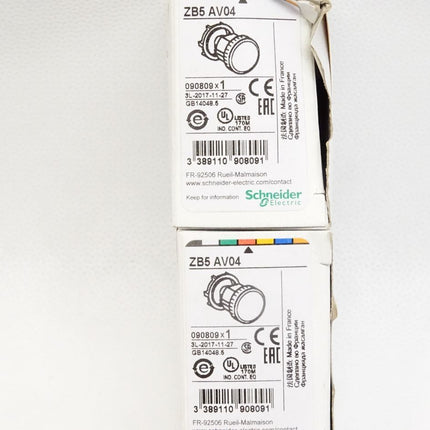 Schneider Electric Leuchtmelder rot ZB5AV04 090809 / Inhalt : 2 Stück / Neu OVP