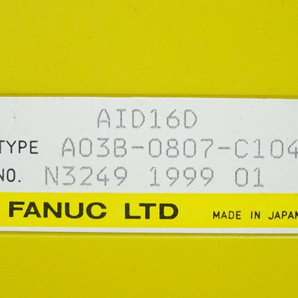 Fanuc AID16D A03B-0807-C104 Eingangsmodul