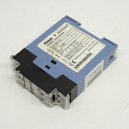 Knick IsoTrans® AC/DC Transducer 648-2A2 1311995 Transformer