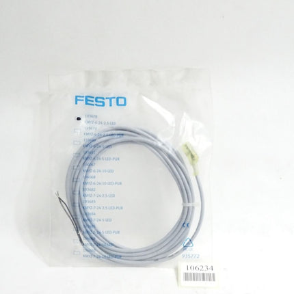 Festo 193678 KMYZ-6-24-2.5-LED Steckdosenkabel / Neu OVP