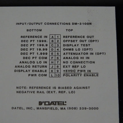 Datel Digital Panel Instrument DM-3100N / Neu OVP