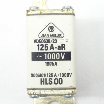 Jean Müller HLS00 125A Sicherungseinsatz 1000V neu-OVP