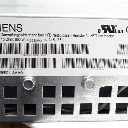 Siemens Sinamics Dämpfungswiderstand für HFD Netzdrossel 6SL3100-1BE21-3AA0