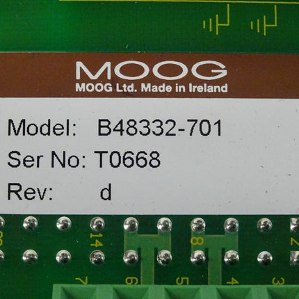 Moog Ltd B48332-701 Rev: d Platine Backcover