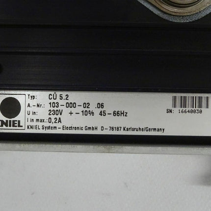 KNIEL CÜ 5.2 Linearregler CÜ5.2 230V 103-000-02 .06