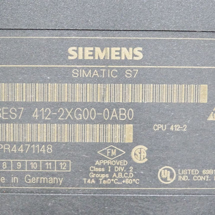 Siemens S7-400 CPU 412-2 6ES7412-2XG00-0AB0 6ES7 412-2XG00-0AB0