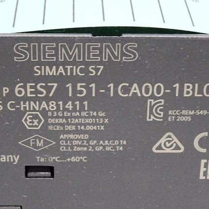 Siemens ET200S Compact 6ES7151-1CA00-1BL0 6ES7 151-1CA00-1BL0 / Neu